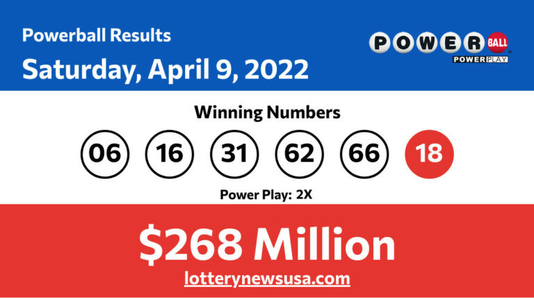 Powerball winning numbers for 04/09/22; Did anyone win the $268 million jackpot? Powerball winning number for Saturday, April 09, 2022
