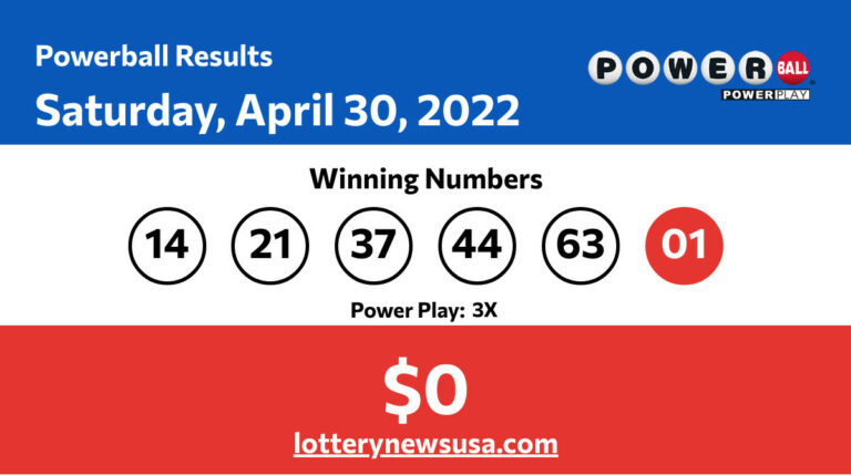 Powerball winning number for Saturday, April 30, 2022