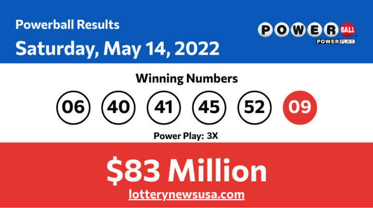 Powerball winning number for Saturday, May 14, 2022