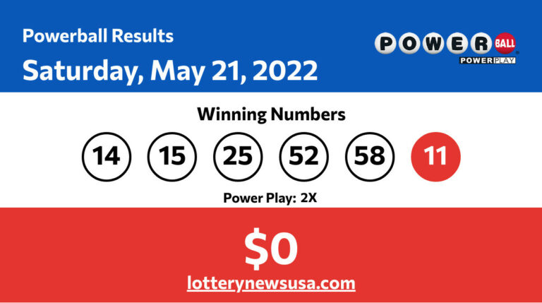 Powerball winning number for Saturday, May 21, 2022