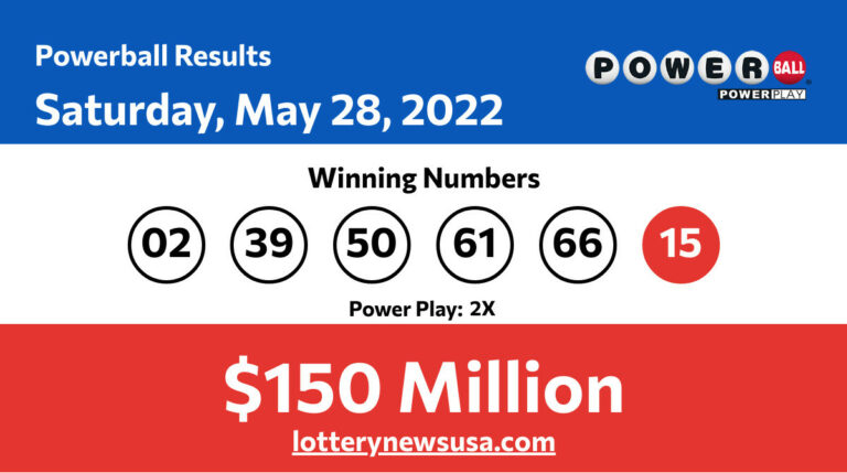 Powerball winning numbers for 05/28/22; Did anyone win the $150 million jackpot? Powerball winning number for Saturday, May 28, 2022