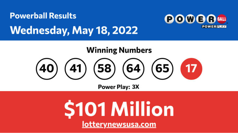 Powerball winning number for Wednesday, May 18, 2022