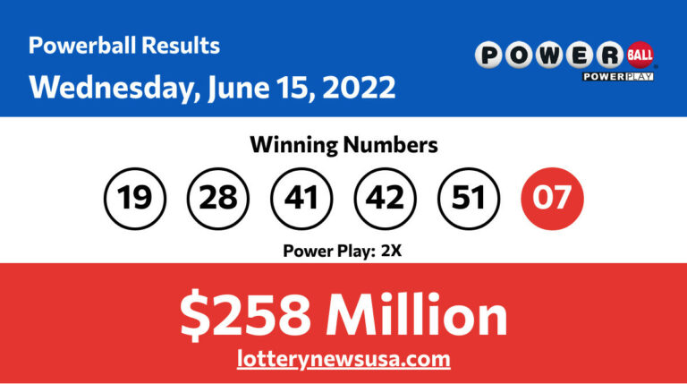 Powerball winning numbers for Wednesday, June 15, 2022; Did anyone win the Powerball jackpot worth $258 million? Powerball winning number for Wednesday, June 15, 2022