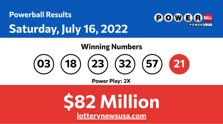 Powerball winning numbers for 07/16/22; Did anyone win the $82 million jackpot? Powerball winning number for Saturday, July 16, 2022