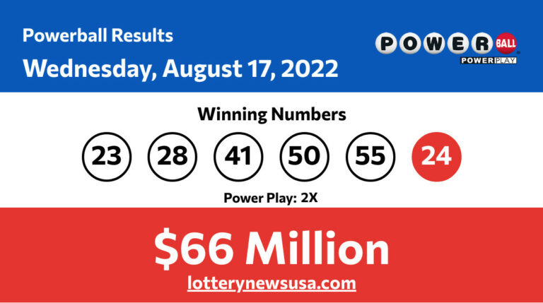 Powerball winning numbers for Wednesday, August 17, 2022; Did anyone win the Powerball jackpot worth $66 million? Powerball winning number for Wednesday, August 17, 2022