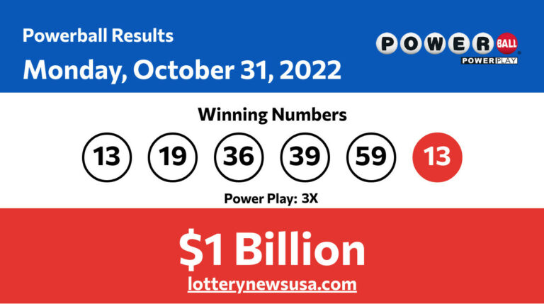 Powerball winning numbers for Monday, October 31, 2022; jackpot worth $1 billion Powerball winning number for Monday, October 31, 2022