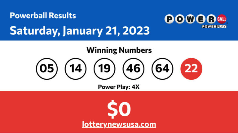 Powerball results for 01/21/23; Did anyone win the Powerball jackpot worth $0 ? Powerball winning number for Saturday, January 21, 2023