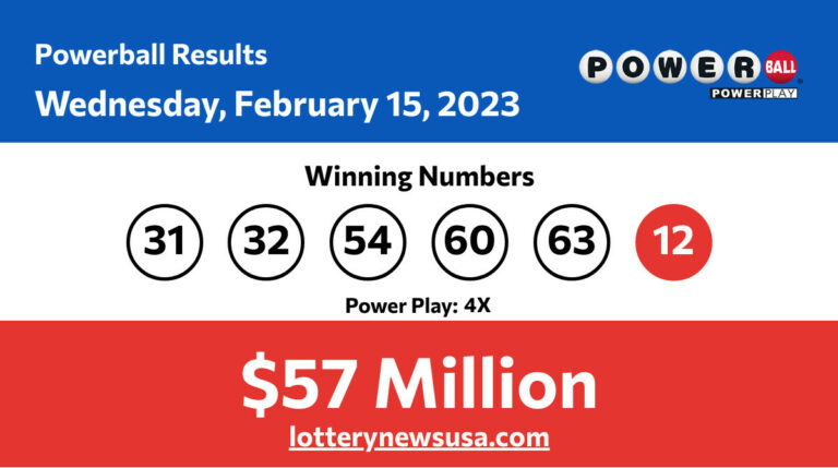 Powerball winning numbers for Wednesday, February 15, 2023; Did anyone win the Powerball jackpot worth $57 million? Powerball winning number for Wednesday, February 15, 2023