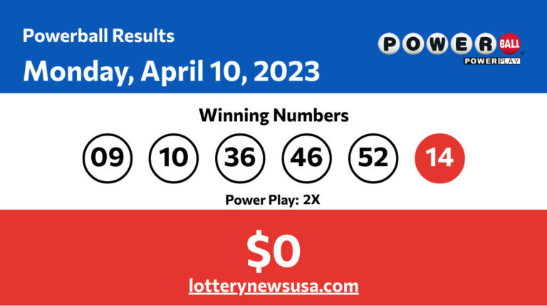 Powerball winning numbers for 04/10/23; Did anyone win the $0 jackpot? Powerball winning number for Monday, April 10, 2023