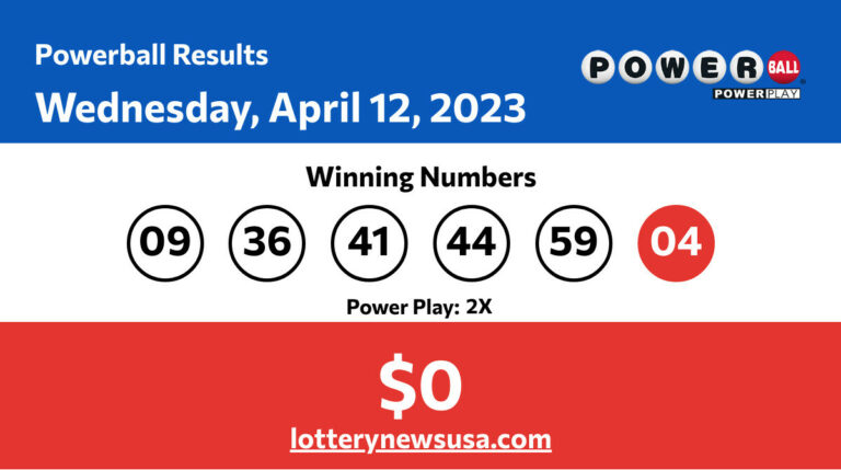 Powerball winning numbers for Wednesday, April 12, 2023; Did anyone win the Powerball jackpot worth $0 ? Powerball winning number for Wednesday, April 12, 2023