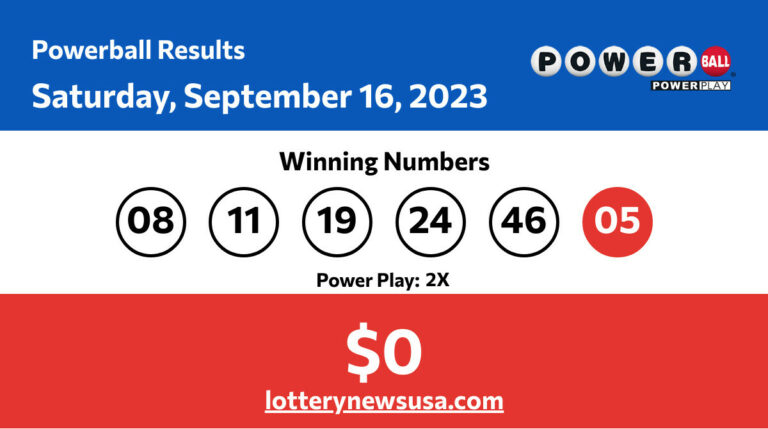 Powerball winning numbers for 09/16/23; Did anyone win the $0 jackpot? Powerball winning number for Saturday, September 16, 2023