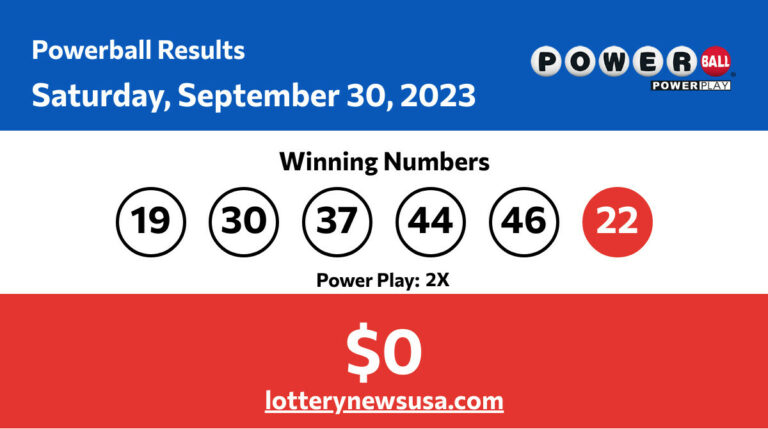 Powerball winning numbers for Saturday, September 30, 2023; jackpot worth $0 Powerball winning number for Saturday, September 30, 2023